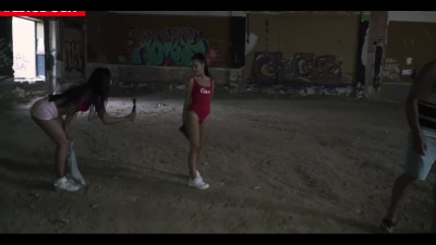 Two Latina bffs have found spicy threesome in some abandoned building
