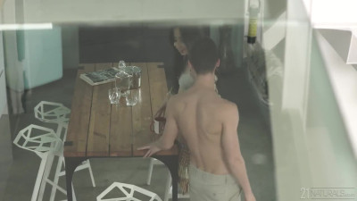 Libidinous and feeling couple evening sex with mouth ending
