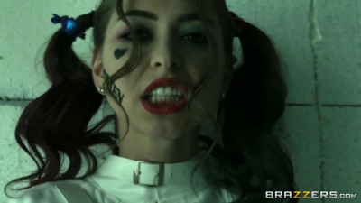 Riley Reid claims mantel of insanely sexy Harley Quinn in wild sex with Joker in asylum