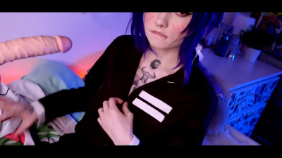 Shinobu - horny girl sucks Toy & Fucks with BF