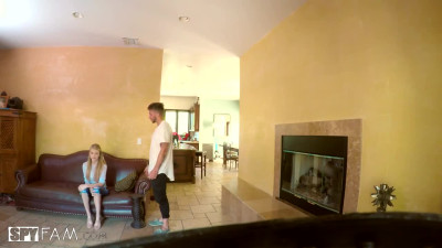 Installed a hidden camera to film sex with enchantress stepsis
