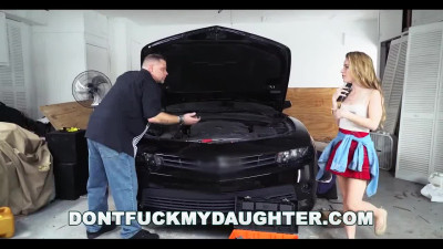 Young Lilly Ford fuck dad's friend in the garage - Free Porn