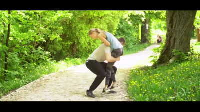 Athletic Babe Nancy A. passionately sucks & Fucks with Stranger
