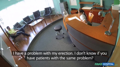 Brunette MILF blows cock in Hospital & Fucks on the table