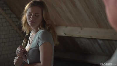 Sweetie swallows Cum after dirty sex with Old Pervert