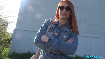 Risky ginger fucks with stranger outdoors - Public Agent Porn
