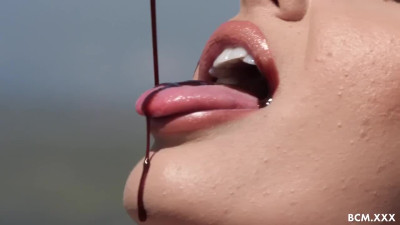 Sweet babe sucks BBC & gets it in her wet Cunt