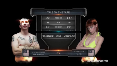 Naked Wrestling turned into dirty Anal Sex with Alexa Nova