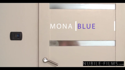 Kinky Mona Blue rubs her pussy before fucking her boyfriend hard