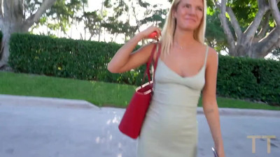 Cheating girlfriend fucks her side-guy in a parking lot