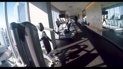 Curvy blonde rides big cock in reverse cowgirl after gym - POV Porn