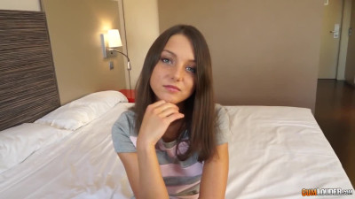 Russian cutie having Intense Anal sex on her 1st casting