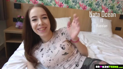 Young russian girl Nata Ocean is fucked by a fat cock