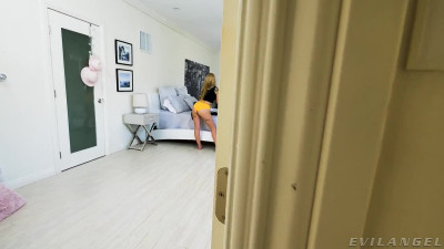 Lusty stepdaughter rides stepdad's cock