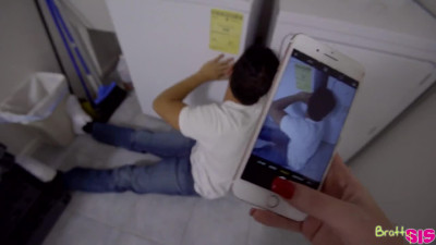 Stupid Nina Nirvana fucked with her stepbro while doing laundry - Bratty Sis