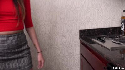Bad step daughter Natalia Nix is pov punished by hard daddy