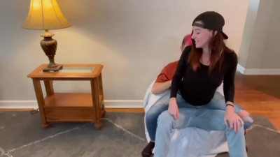 Hungry teen seduced her BF and jumped on his hard cock! She loves Doggy