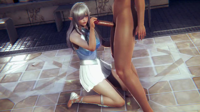 3D cartoon with naughty elf (uncensored)