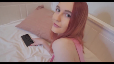 Good-looking russian girl w Perfect Breast swallows Cum after good Fucking