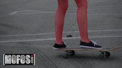 Nasty skater-girl likes to have hard sex