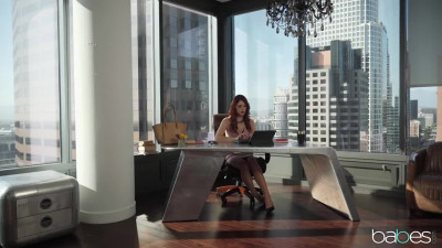 Teen intern panders to every whim of her imperious lady boss