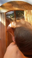 Horny brunette fucks in the public ski resort - Amateur Porn