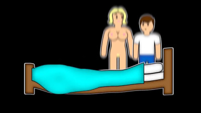 Latina MILF w Huge Fake tits seduced her masculine stepnephew and sucked his cock