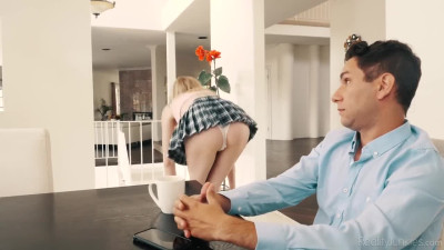 Naughty teen seduces stepdad