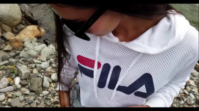 Outdoor blowjob