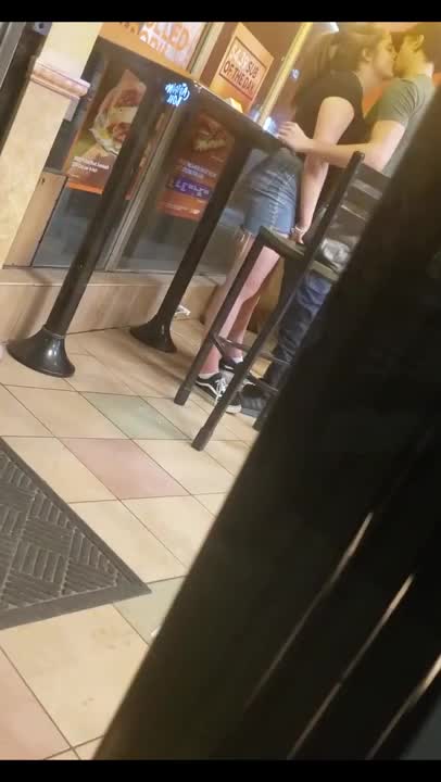 Watch Young couple enjoy kissing and fingering in public café - Real Voyeur Full. Duration: 05:00 | ePornBabe.
