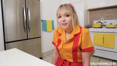Cute Lilly Bell fucks stepbro in the work break - Sis Loves Me
