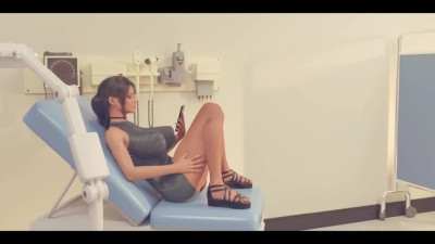 3D MILF doctor examined a black patient and concluded that he needed to cum in her pussy