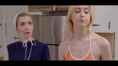 Threesome with two blondy girls