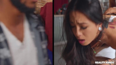 Old guy fucks young waitress in public restaurant - Reality Kings