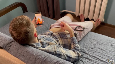 I can't believe he's jerking off when he always has my throat and pussy at hand