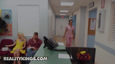 Tiny Kiare Cole fucks in the line - Reality Kings