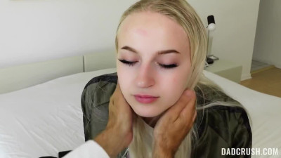 Slim Blonde Teen Can No Longer Resist Her Temptation To Enjoy Her Stepdad's Dick In the Full