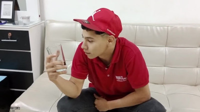 Young dude makes an agreement with house employee