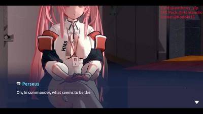 Busty Hentai girl Azur Lane in white stockings got fucked hard in her petite pussy