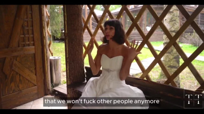 Cheating bride lets her husband's friend fuck her before the wedding
