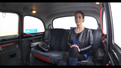 Russian slut speaks the love language with a taxi driver and gets a free ride for it