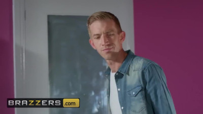 White dude with big cock pounds fake titted pornstar