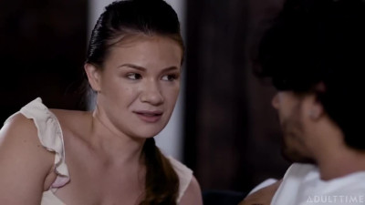 Alison Ray can't date a guy until she gets a sex blessing from her big-boobed stepmom Silvia Saige