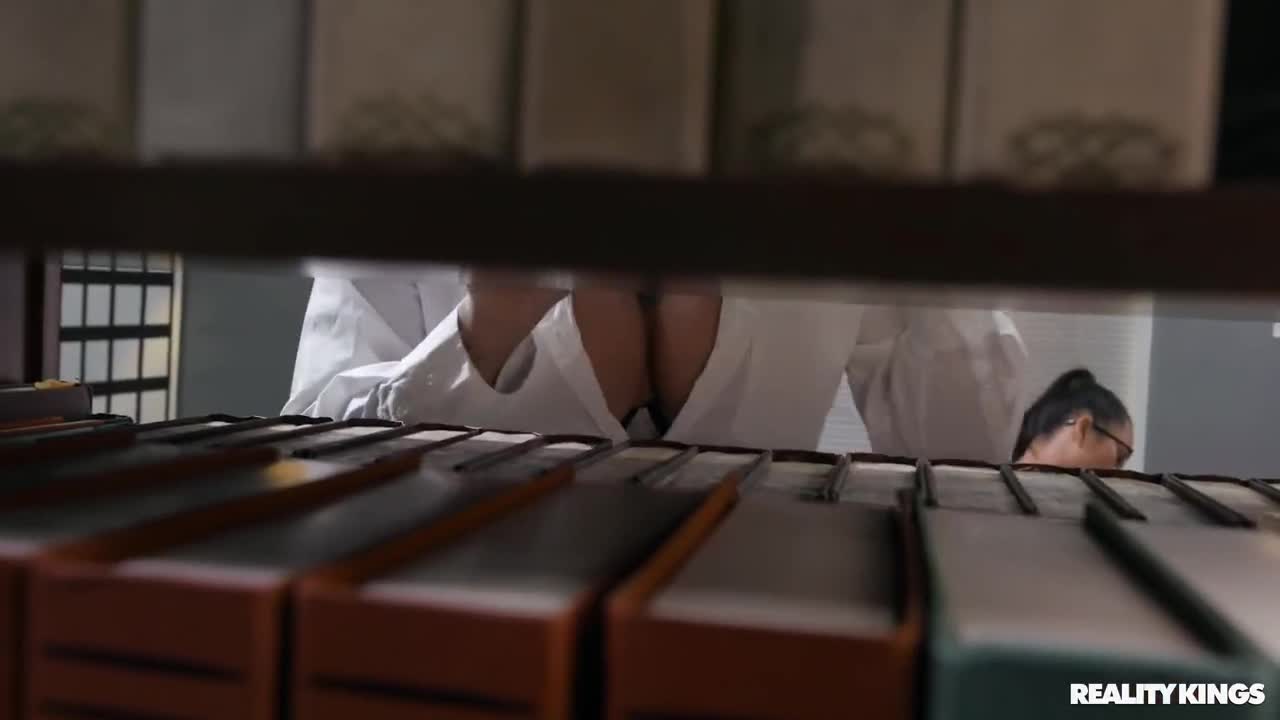 Watch Horny Latin Guy Seduced a Busty Blonde Librarian To Enjoy Her Cunt In the Full Behind the Bookshelves Full. Duration: 07:58 | ePornBabe.
