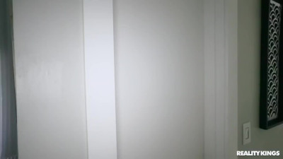 Young pale perverted delivery babe Eva Nyx got penetrated in her shaved pussy and got cum in her sweet mouth