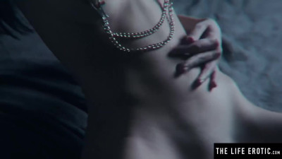 Solo BDSM with a horny Ginger ball gagging and toying with herself