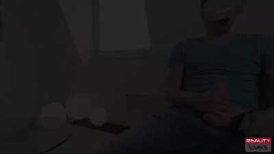 Redhead MILF stepmom Isabella Lui caught her stepson jerking off in VR