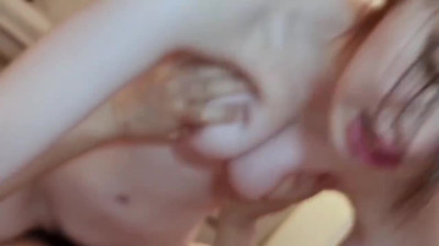 Uncensored Japanese MMF threesome with a cumshot in mouth ending