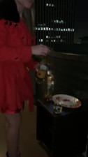 Romantic Dinner On the Balcony Ends Up With An Outstanding Blowjob Performed By a Sweet-face Cutie