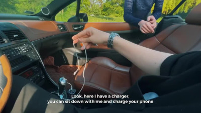 Fit Slutty Cutie Talks a Guy Into Fucking Her Hard In Reward For Giving Her a Lift